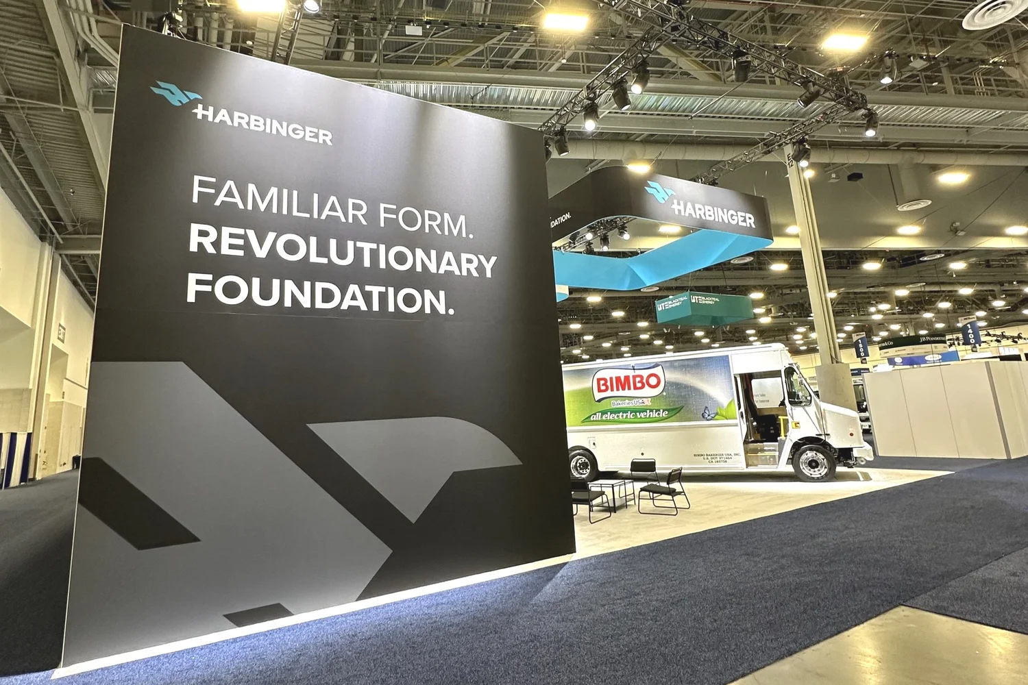 Harbinger Motors 5500 sq ft booth at ACT Expo Las Vegas